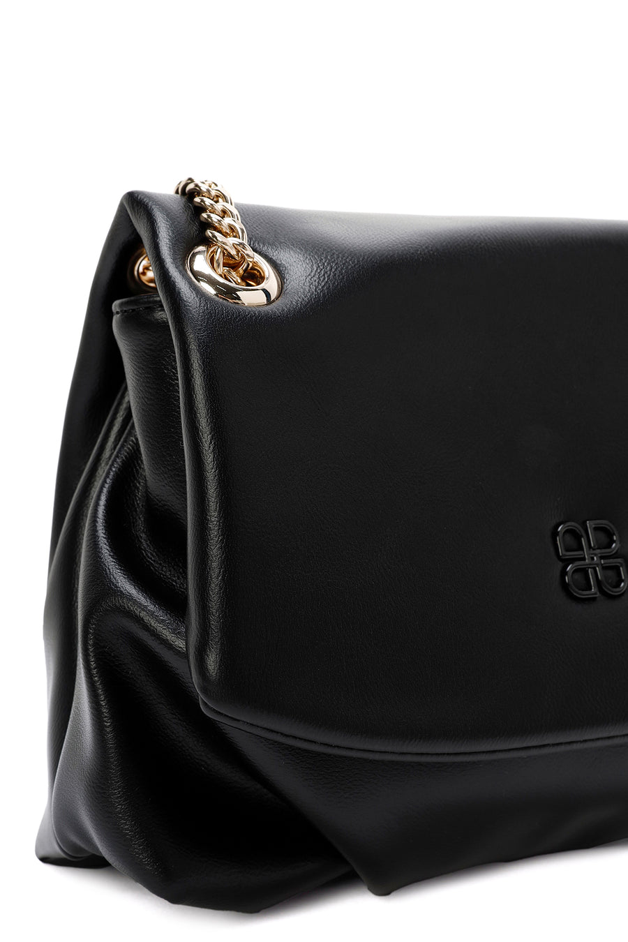 Women's Black Long Chain Strap Shoulder Bag