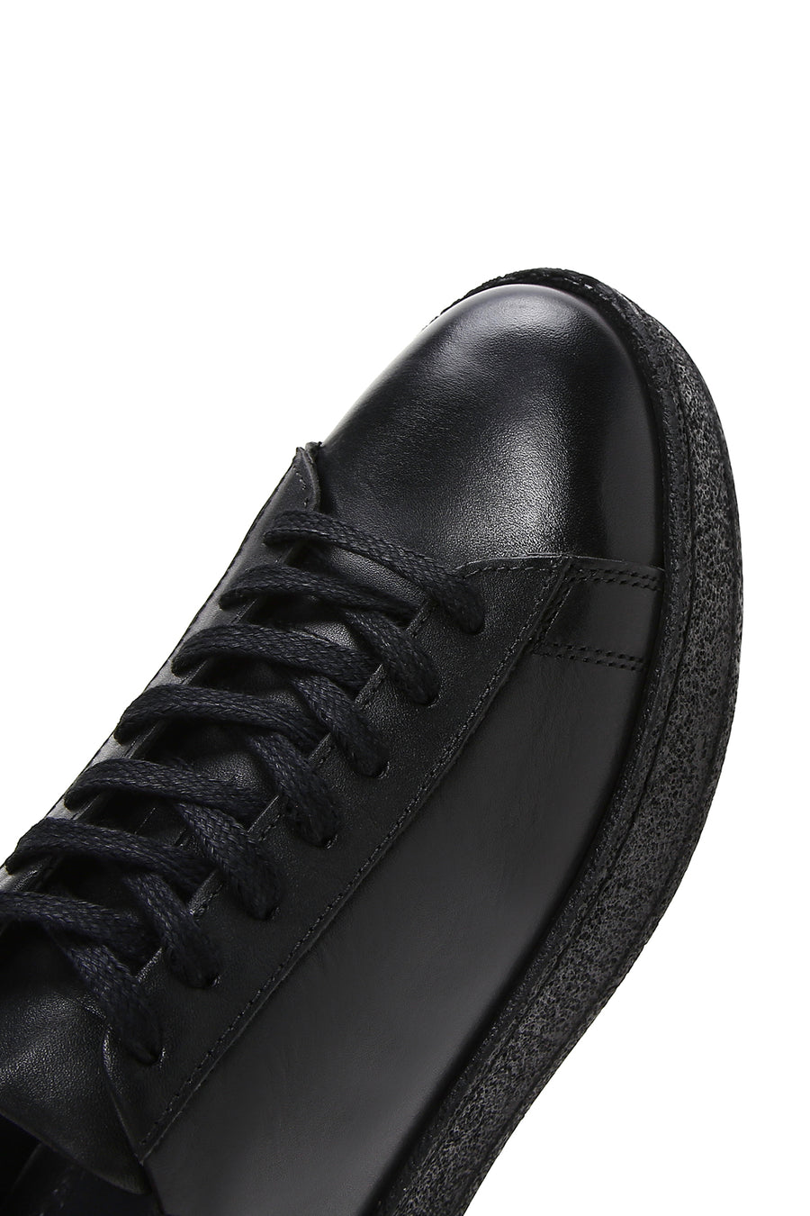 Men's Black Leather Sneaker