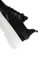 Women's Black Thick Soled Sneaker | Derimod