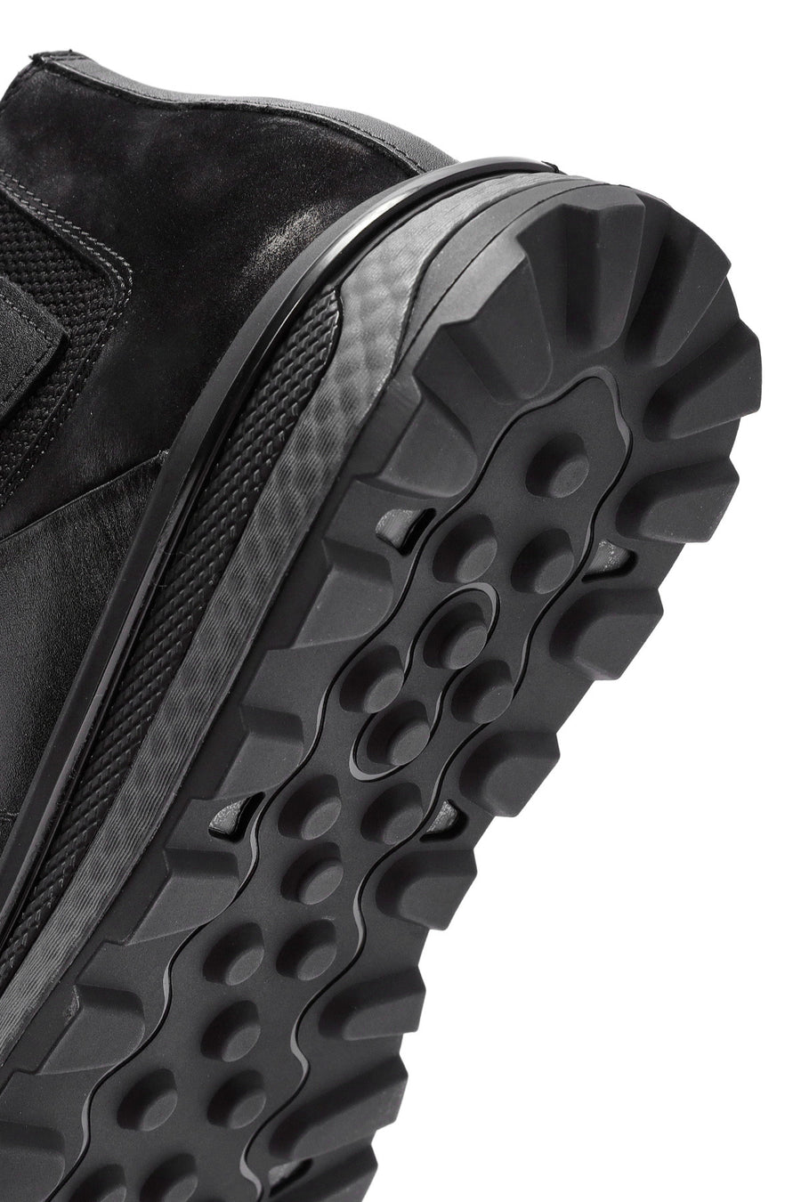 
Men's Black Lace-Up Ankle Leather Boot
