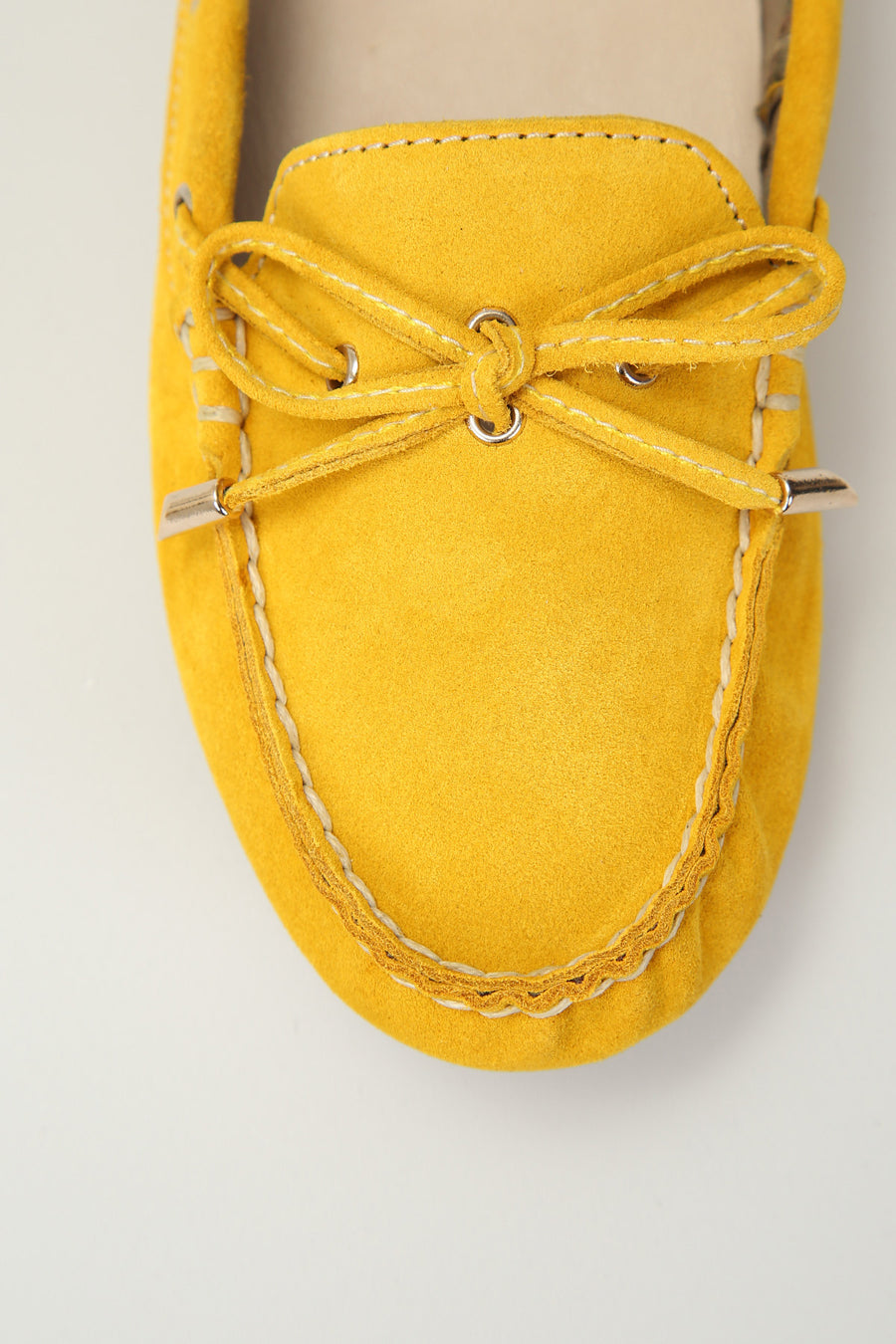 Süet Sarı Kadın Deri Loafer