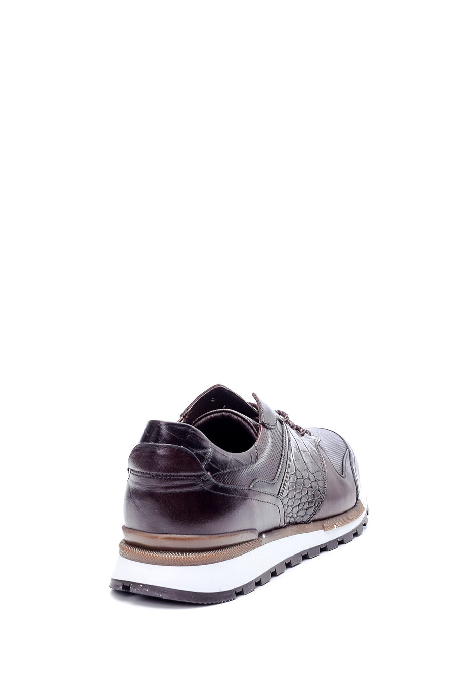 Men's Crocodile Detailed Leather Sneaker
