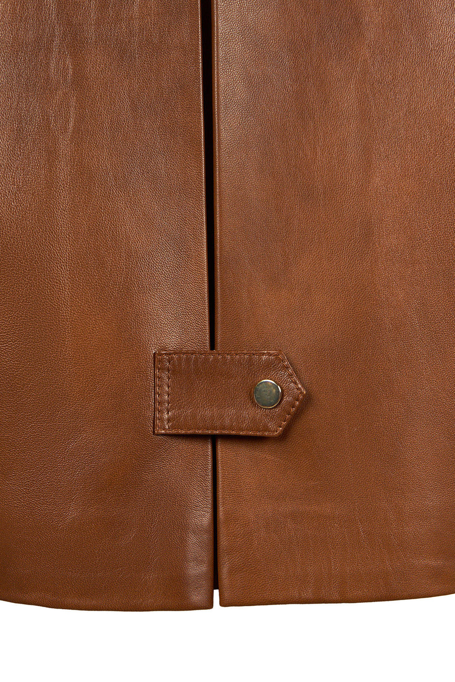 Devon Woman Camel A-From Leather Jacket