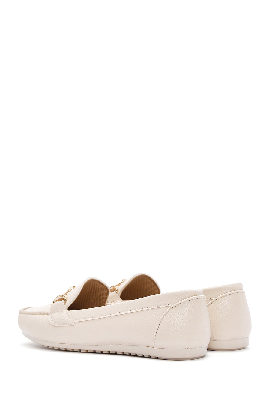 Kadın Bej Toka Detaylı Loafer