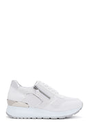 Women's Gray Printed Thick Soled Sneaker | Derimod