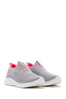 Women's Gray Thick Fabric Sneaker | Derimod