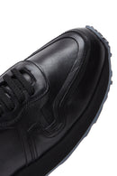 Erkek Siyah Deri Sneaker | Derimod