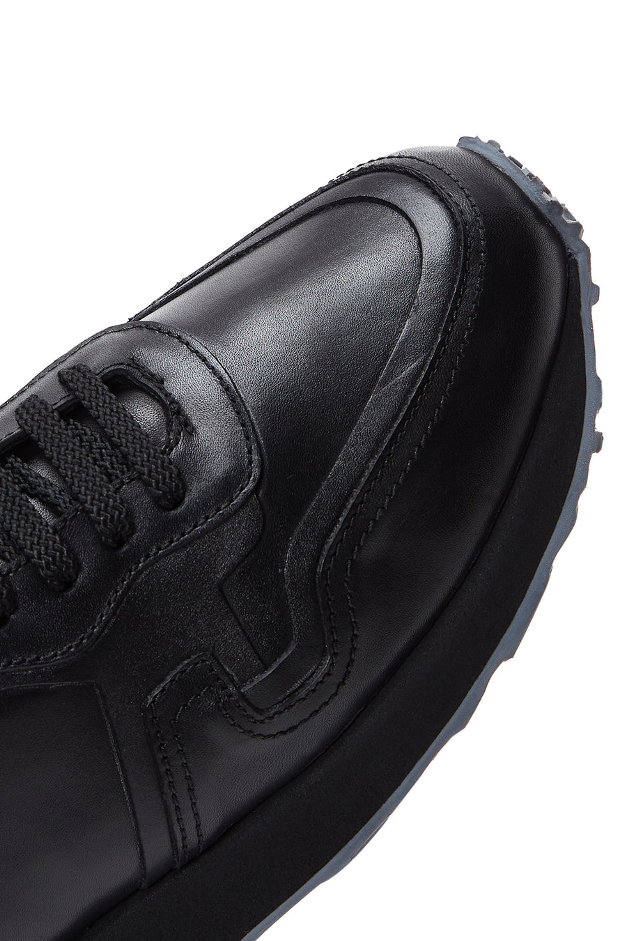 Erkek Siyah Deri Sneaker