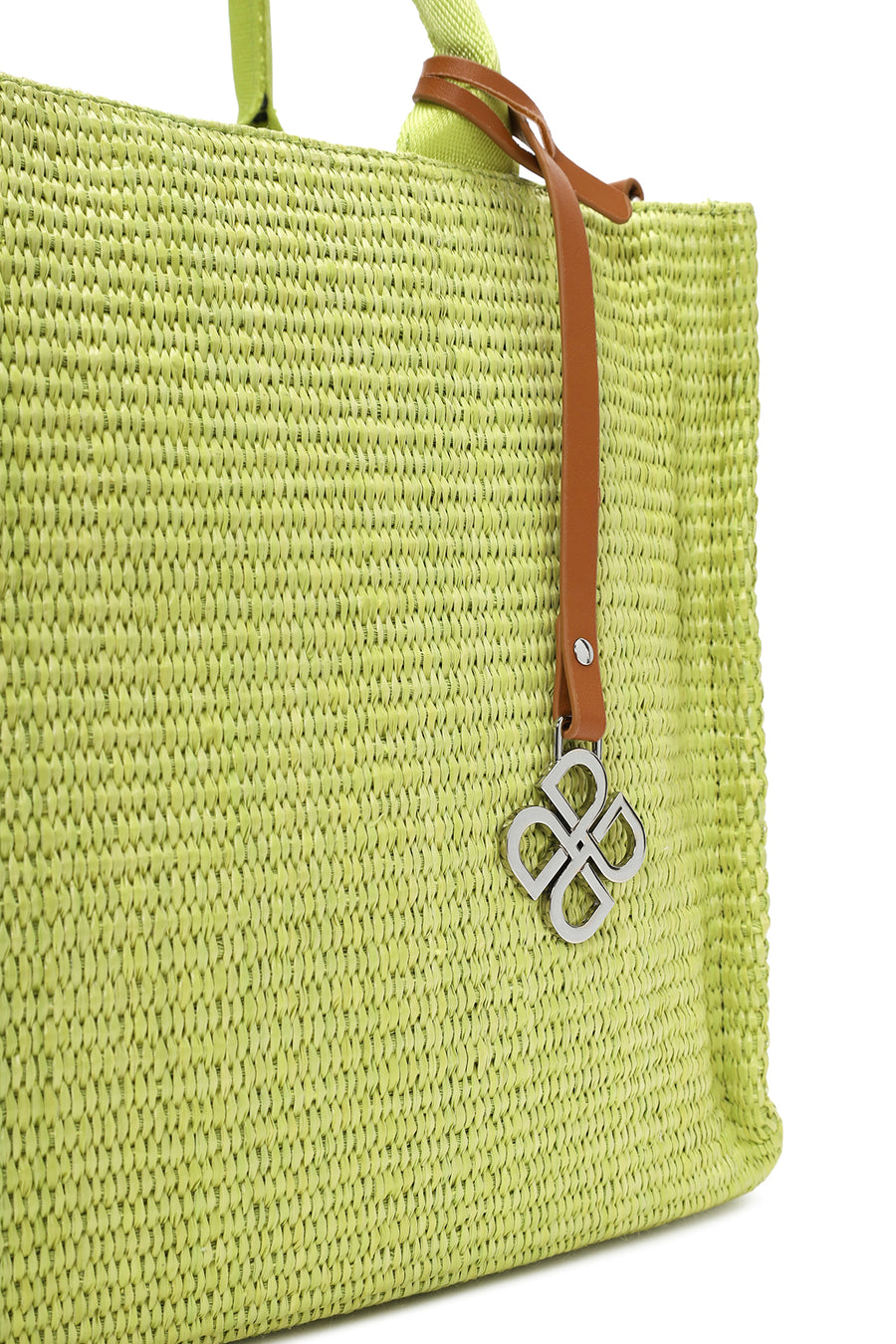 Women's Green Straw Handbag