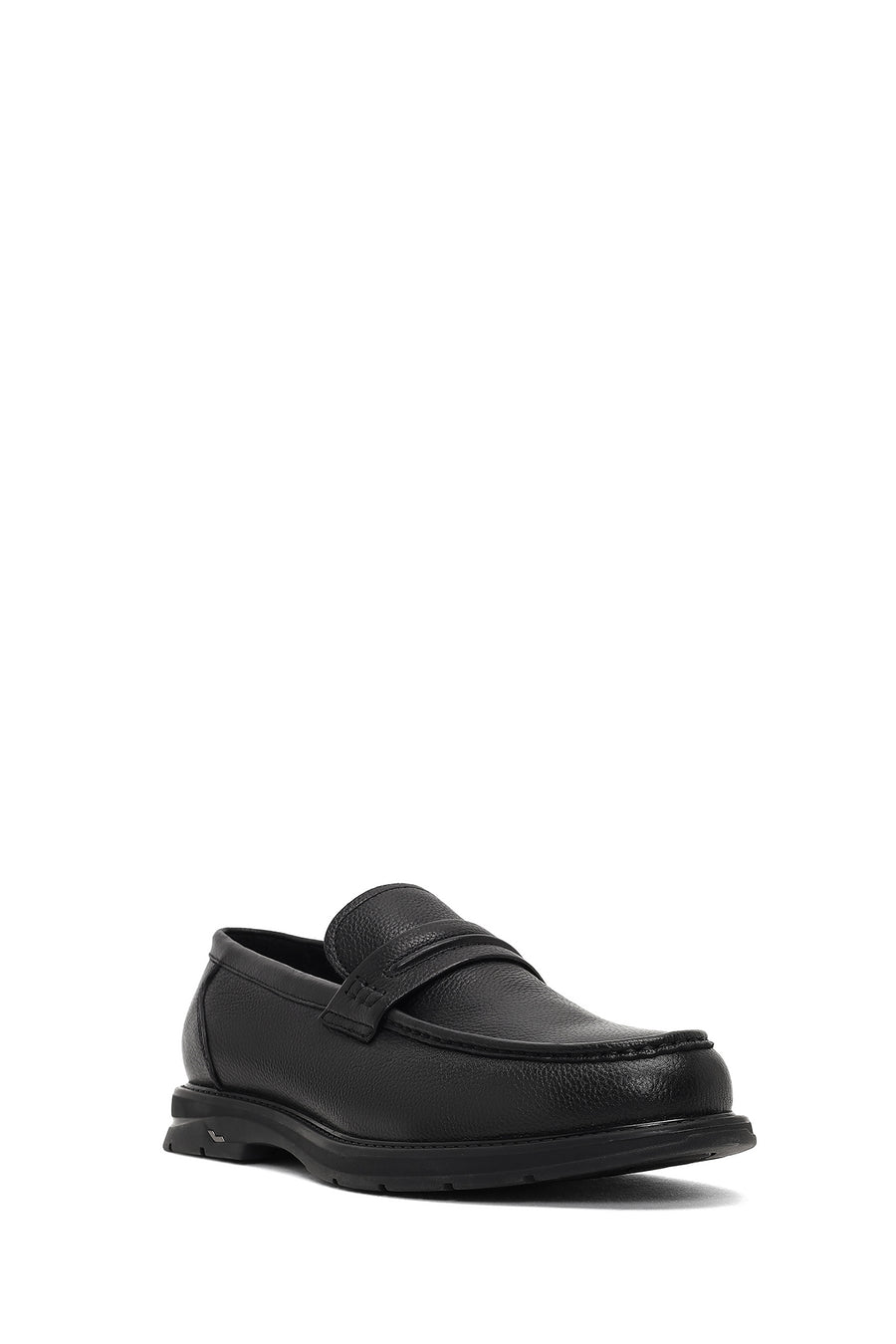 Men's Black Leather Loafer