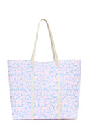 Woman Blue Printed Shoulder Bag | Derimod