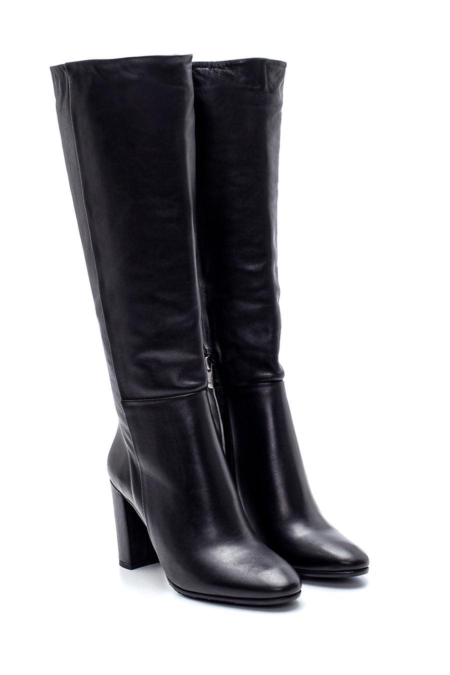Women's Leather Heeled Boots