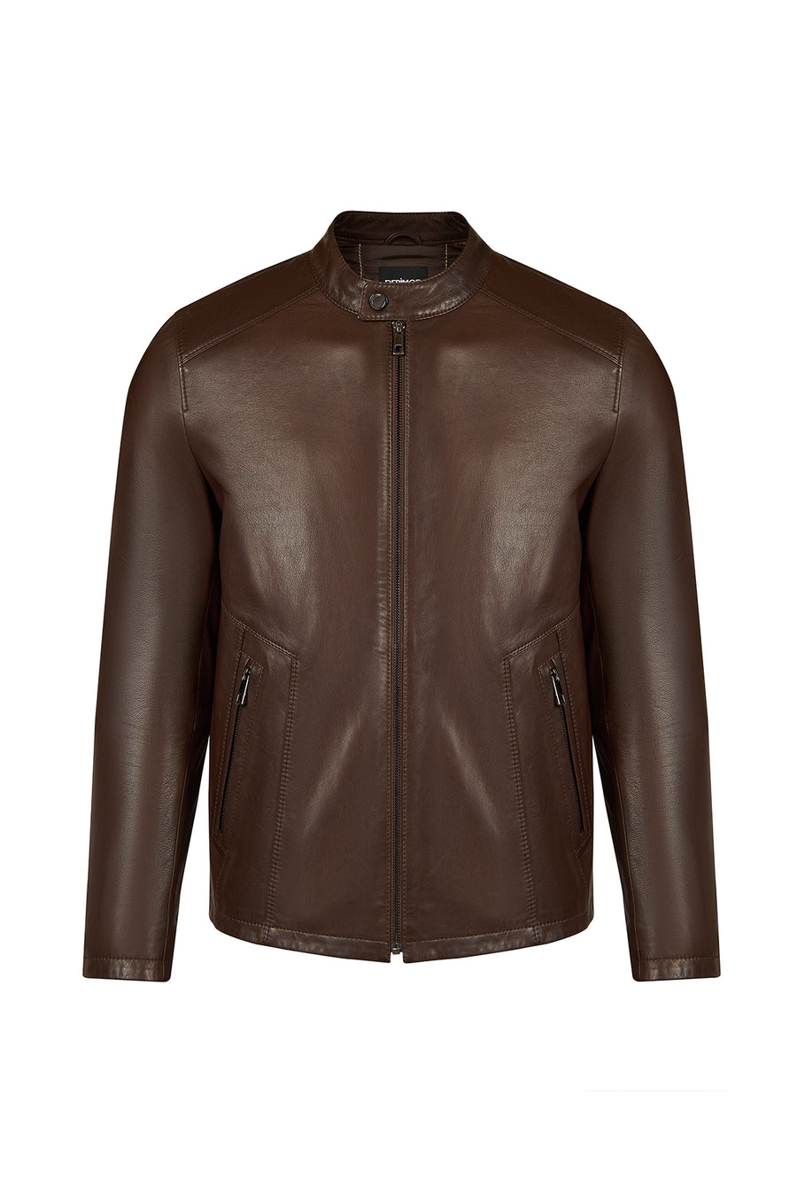 Insignia Male Brown Leather Jacket 26SGD6581U4 | Derimod