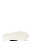 Male Beige Lace-Up Thick-Soled Suede Leather Sneakers | Derimod
