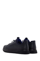 Men's Navy Blue Leather Sneaker | Derimod