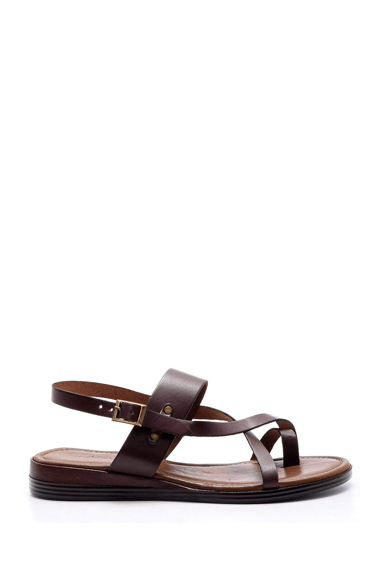 Women's Leather Sandals 19SFD168418 | Derimod