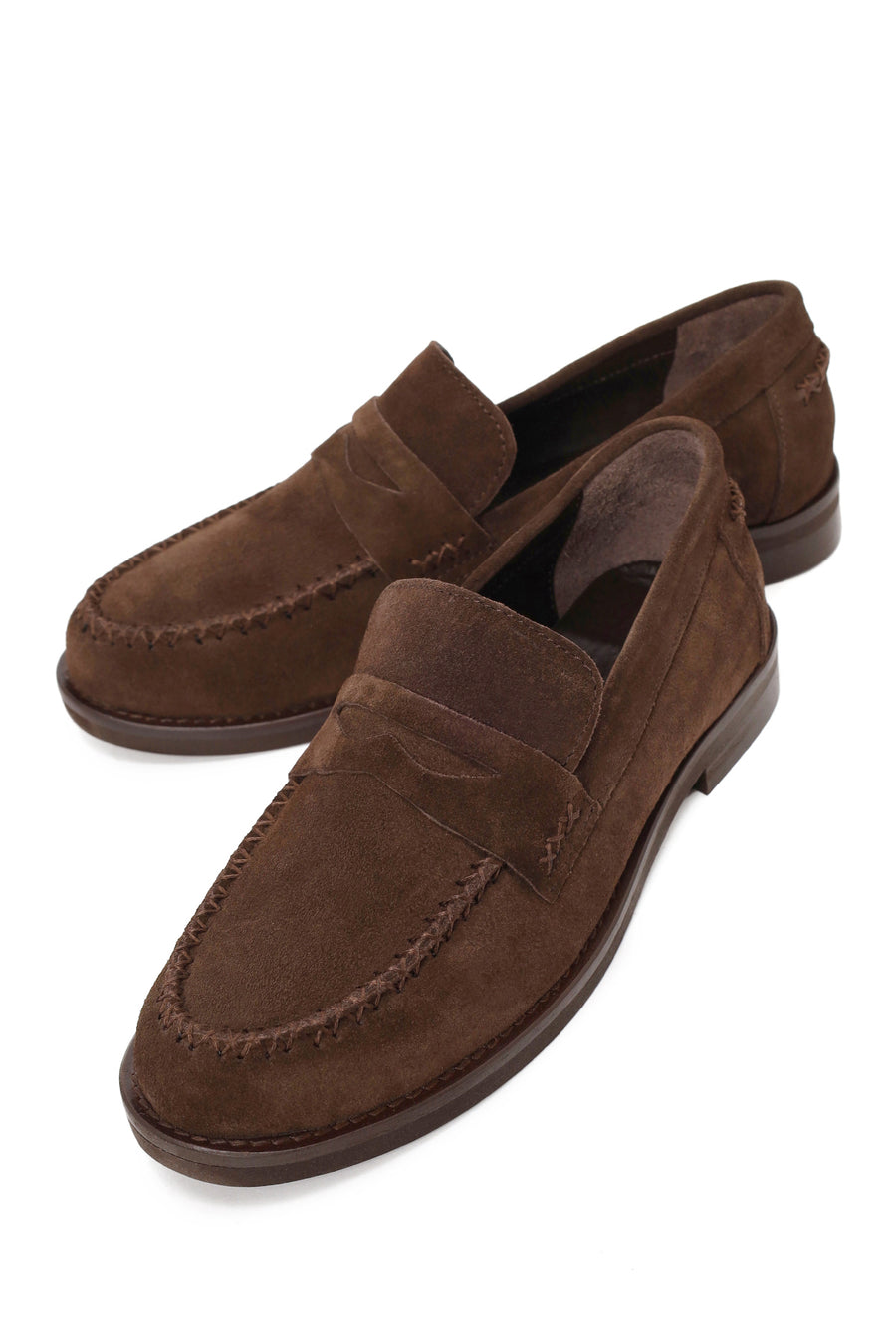 Woman Brown Suede Loafer