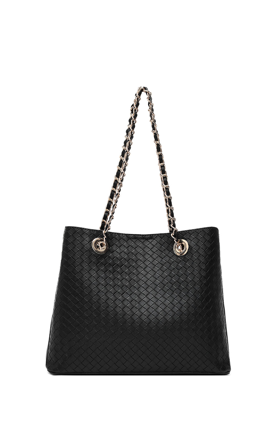 Women's Black Long Strap Printed Shoulder Bag