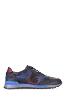 Camouflage Pattern Men's Leather Shoes | Derimod