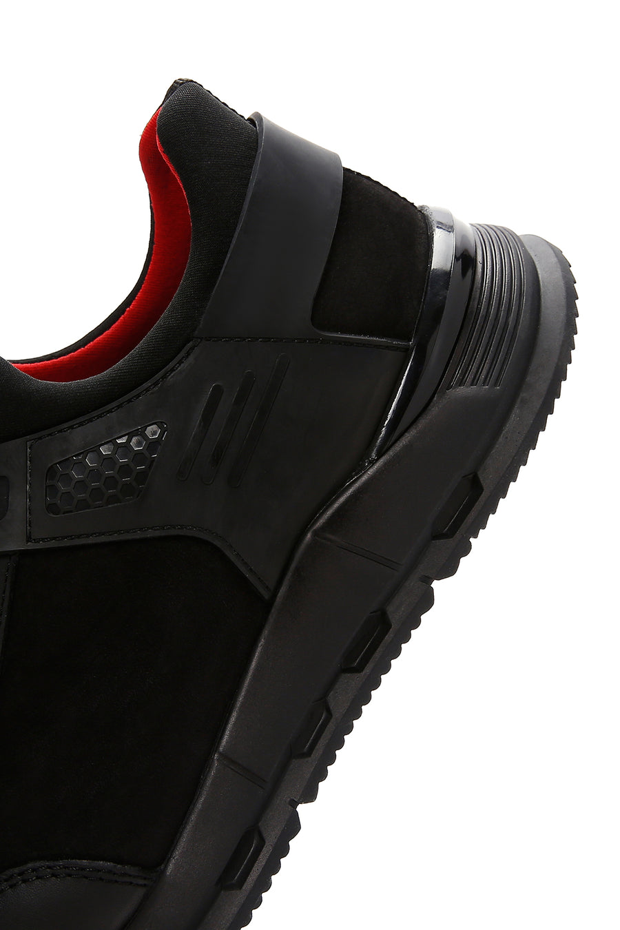 Erkek Siyah Bağcıklı Nubuk Deri Sneaker