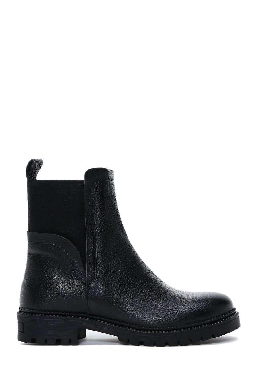 Women's Black Leather Chelsea Boots 22WFD4156FT | Derimod