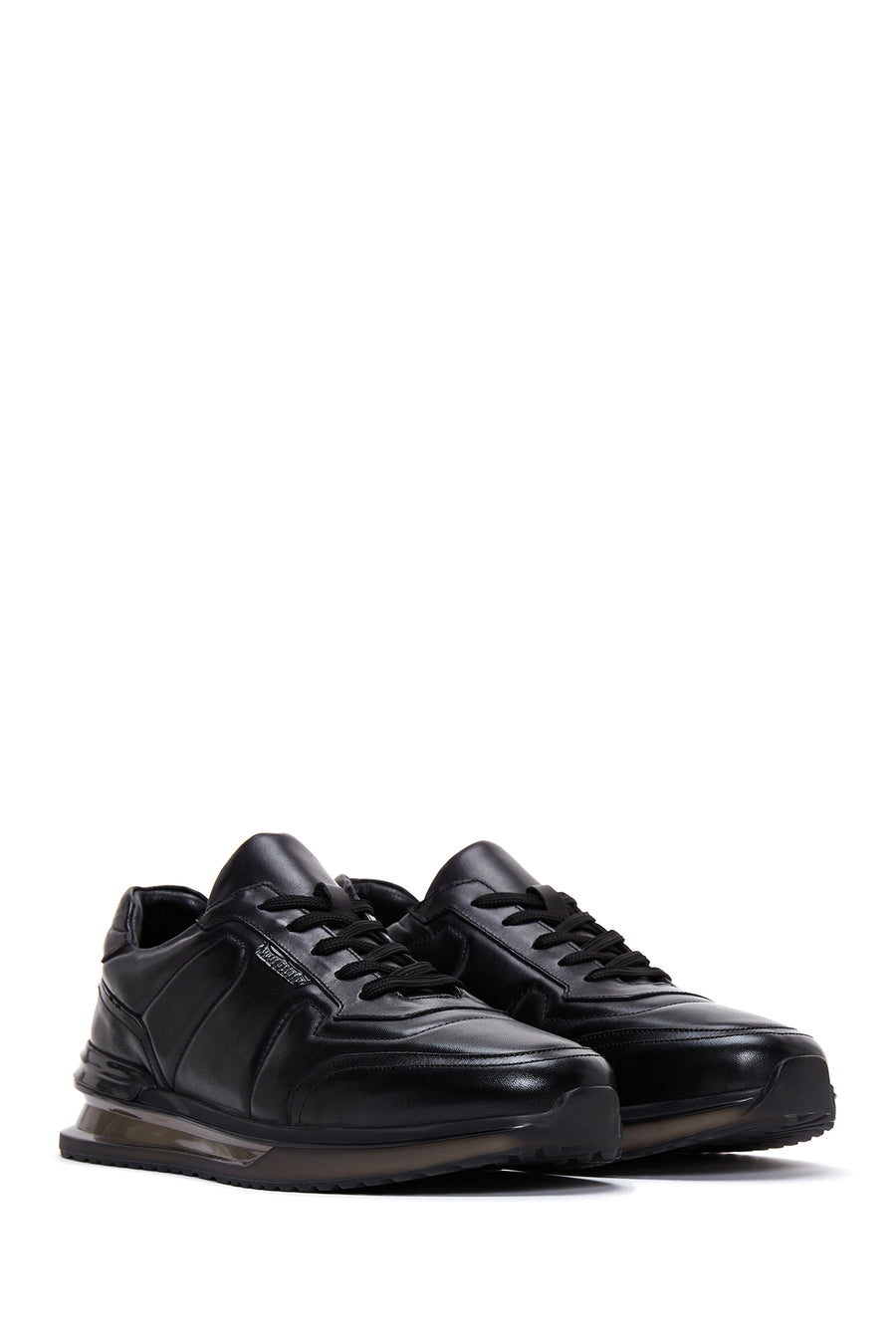 Men's Black Leather Sneaker