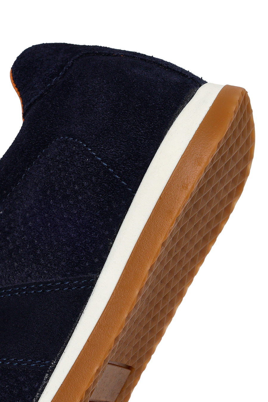 Erkek Lacivert Bağcıklı Süet Deri Sneaker
