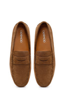 Erkek Taba Süet Deri Loafer | Derimod