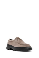 Men's Mink Lace-Up Nubuck Leather Casual Shoes | Derimod