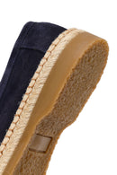 Men's Navy Blue Suede Leather Casual Loafer | Derimod