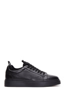 Men's Black Leather Thick Soled Sneaker | Derimod