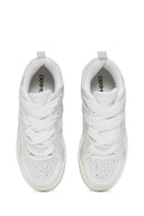 Kadın Beyaz Taşlı Sneaker | Derimod