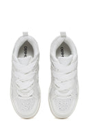 Women's White Stone Sneaker | Derimod