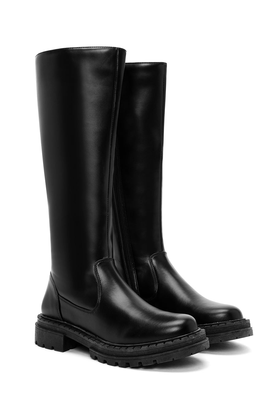 Women's Black Zippered Boots