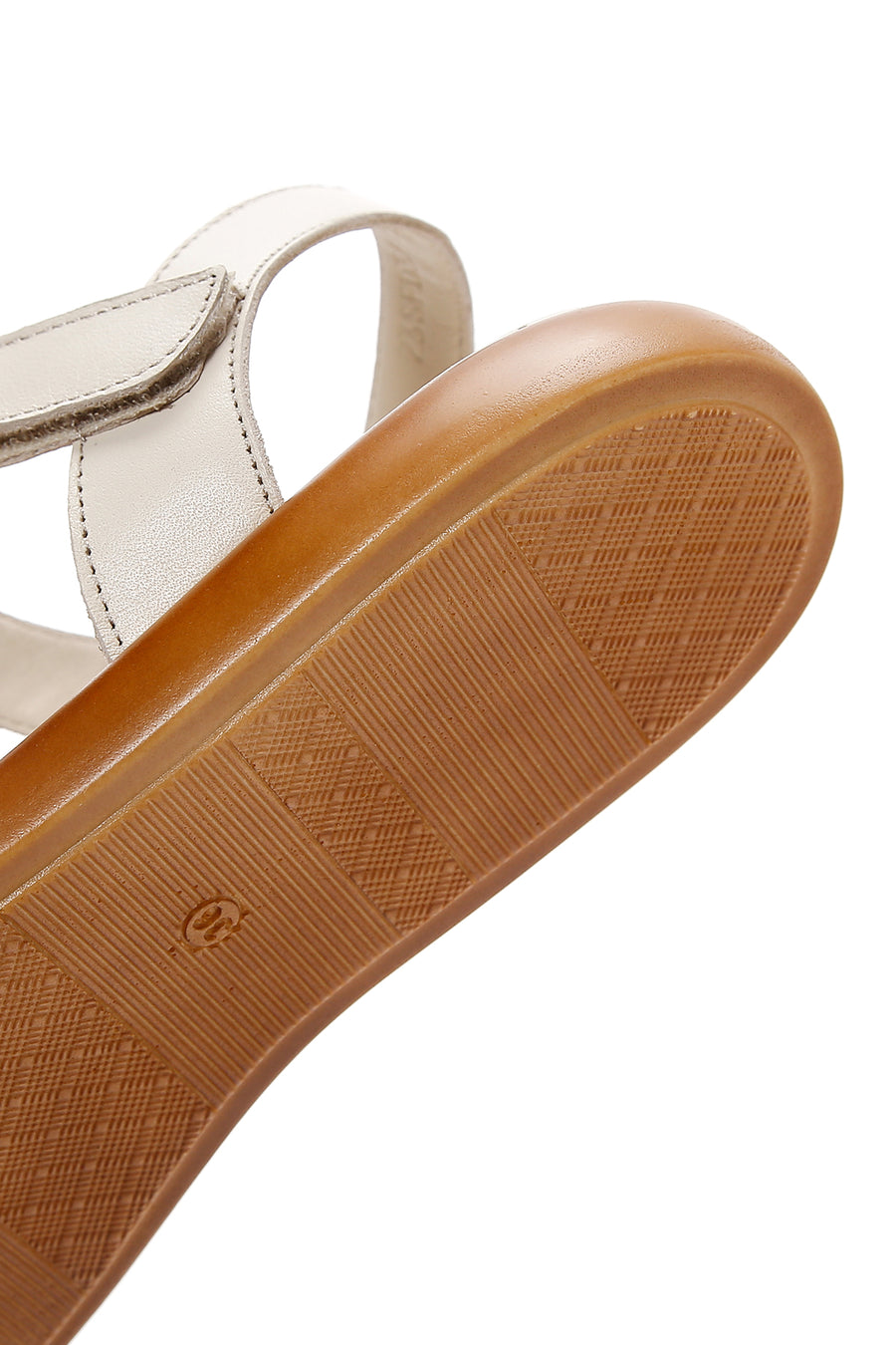 Kadın Bej Deri Comfort Sandalet