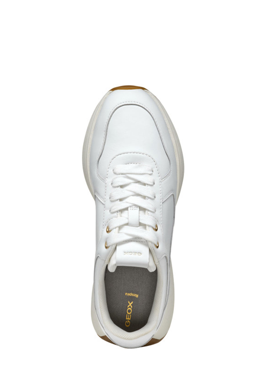 Geox Kadın Beyaz D Amabel A - Nappa Bağcıklı Deri Sneaker