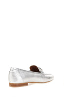 Silver Women's Leather Shoes | Derimod