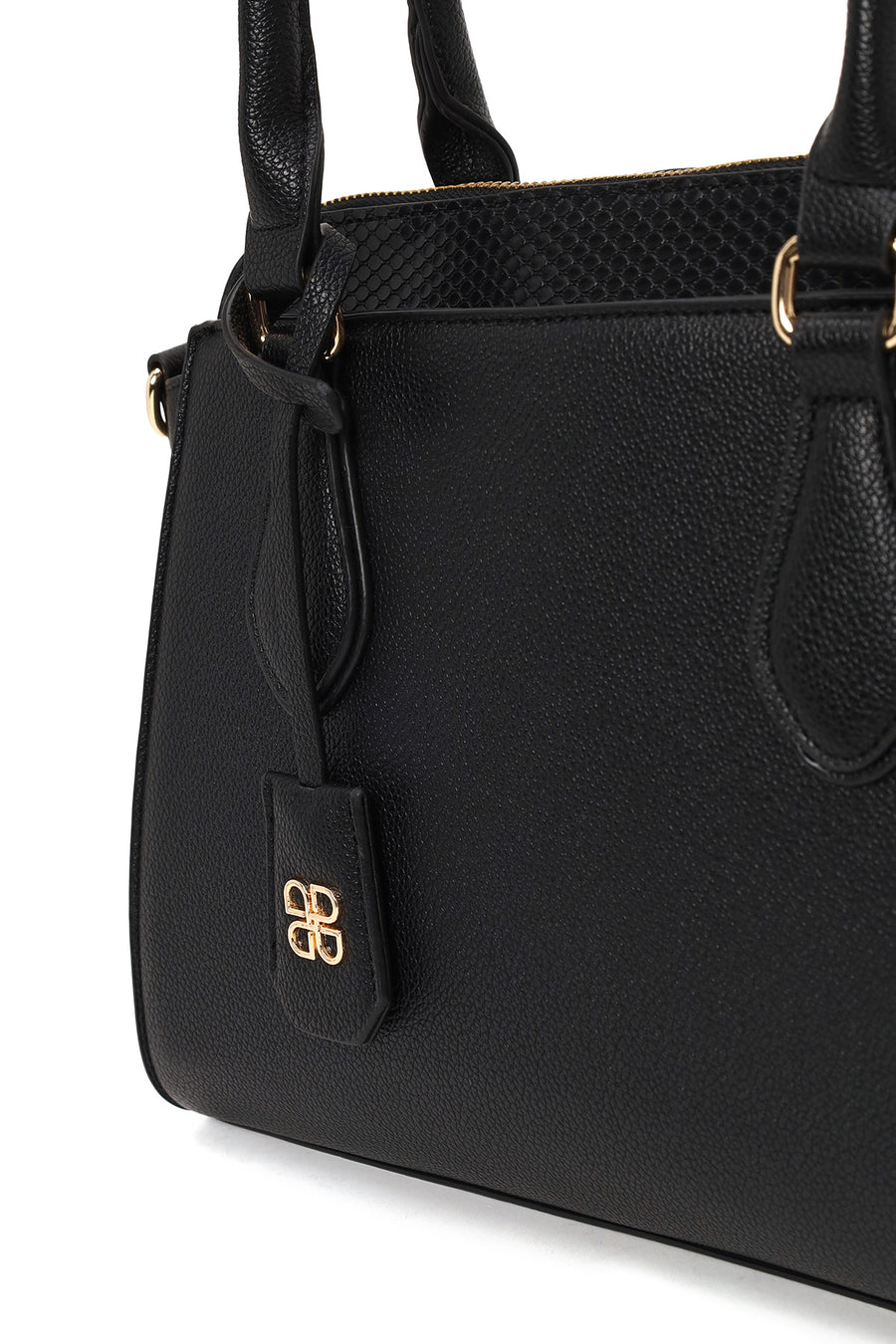 Woman Black Long-Strap Classic Shoulder Bag