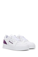 Women's White Leather Thick Soled Sneaker | Derimod