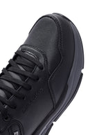 Skechers Men's Black Bengao Lace-Up Leather Sneakers | Derimod