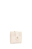 Woman Cream Quilted Card Holder | Derimod