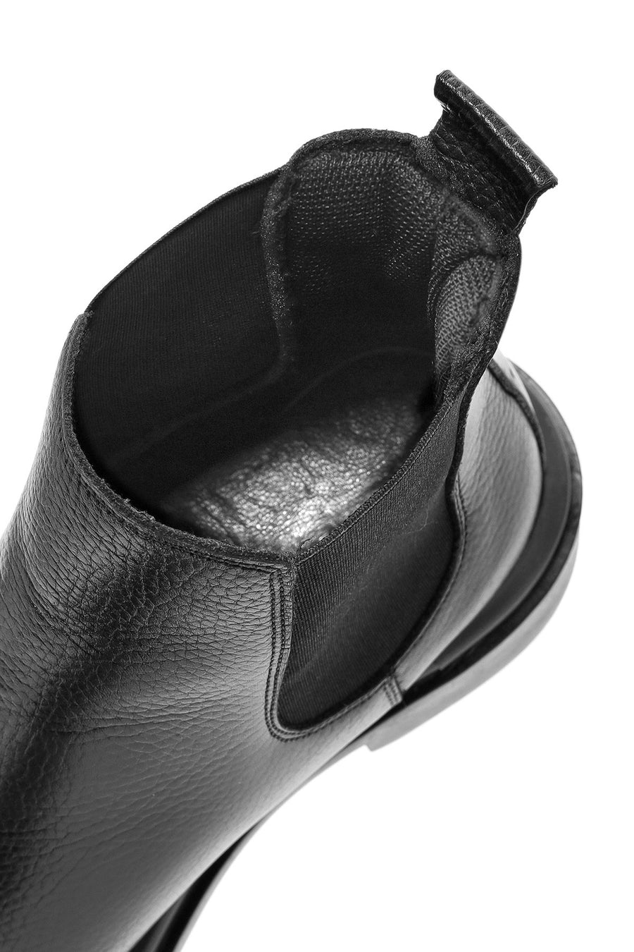 Men's Black Leather Chelsea Boots