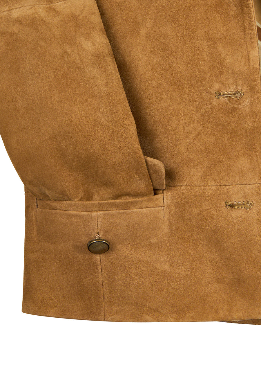 Almira Woman Camel Short Suede Leather Jacket