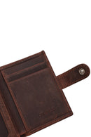 Male Brown Leather Card Holder | Derimod