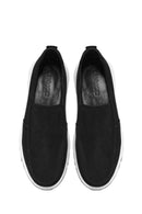 Men's Black Nubuck Leather Comfort Shoes | Derimod