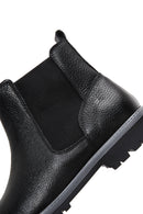 Women's Black Leather Chelsea Boots | Derimod