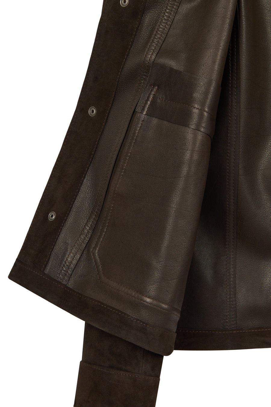 Shoe Male Brown Suede Shirt Jacket