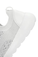 Derimod Zero Women's White Thick Soled Fabric Sneaker | Derimod