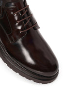 Male Brown Lace-up Thick-Soled Leather Casual Shoes | Derimod