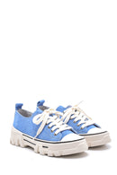 Women's Suede Leather Sneaker | Derimod